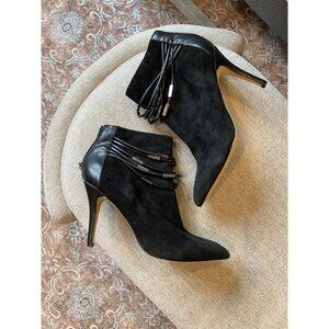 Saks Fifth Avenue Black Pointed Toe Booties Size 8.5